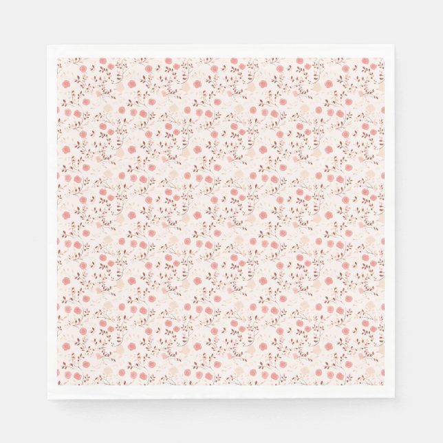 Geburtstagsgeschenk | Rosa Rose Serviette (Vorderseite)