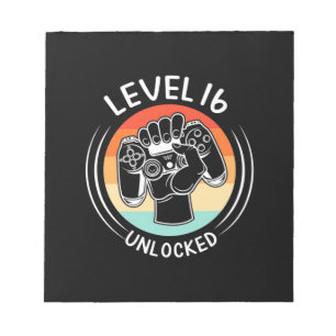 Geburtstagsgeschenk Stufe 16 Geburtstag unversch Notizblock