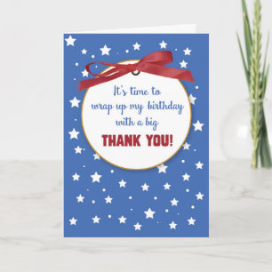 Geburtstagsgeschenk Vielen Dank, Presets, Red Ribb Dankeskarte