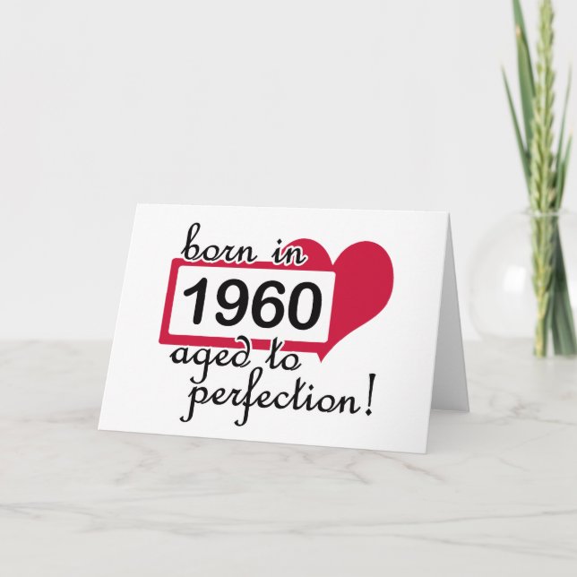 Geburtstagsgeschenke, 1960 karte (Vorderseite)