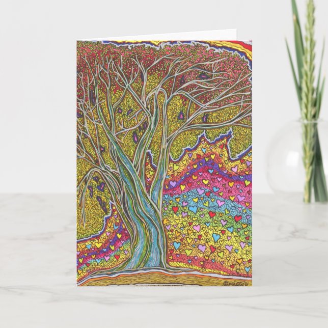 Geburtstagsgeschenke dank Freundschaft Liebe Art Karte (Vorderseite)