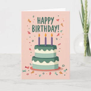 Geburtstagsgeschenke-Designkarte Karte
