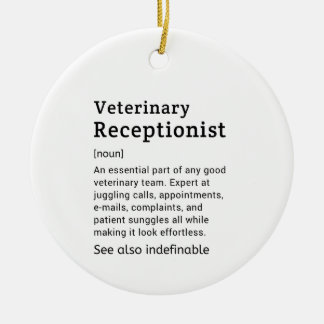 Geburtstagsgeschenke für Tierärzte und Tierärzte Keramik Ornament