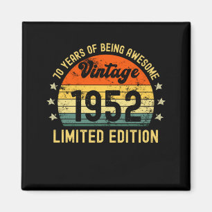 Geburtstagsgeschenke Vintag 1952, limitierte Aufla Magnet