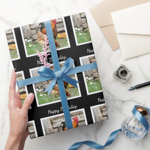 Geburtstagsgeschenkpapier / Hühnerhof Geschenkpapier