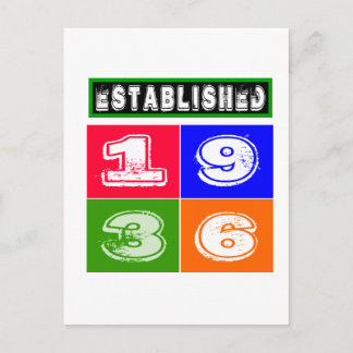 Geburtstagsgeschmacksmuster 1936 postkarte