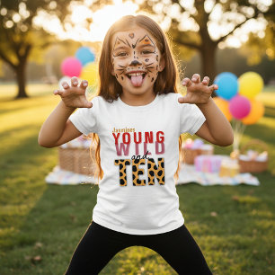 Geburtstagsgirl TEN Leopardenprint Party-Shirt T-Shirt