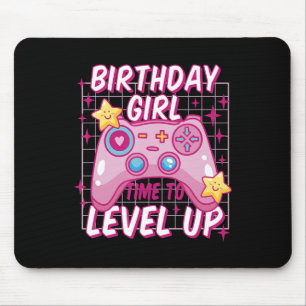 GeburtstagsGirl Time to Level Up Video Game Geburt Mousepad