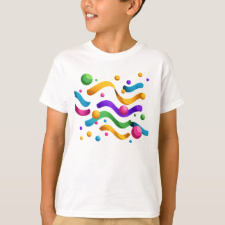 Geburtstagsgirlanden – Farbige Party-Kinder-T-Shir T-Shirt