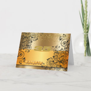 Geburtstagsgold 35 karte