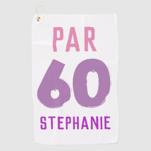 Geburtstagsgolferin Lustig 60. zum Par für sie Golfhandtuch