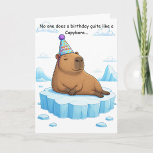 Geburtstagsgruß Capybara Chill Karte