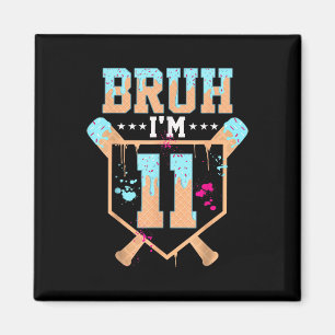 Geburtstagsjunge Baseball Eis Drip Bruh Ich bin 11 Magnet