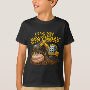 Geburtstagsjunge-Bau-Bagger-Kuchen T-Shirt