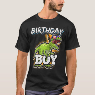 Geburtstagsjunge T Rex Dinosaur Party Geschenk für T-Shirt
