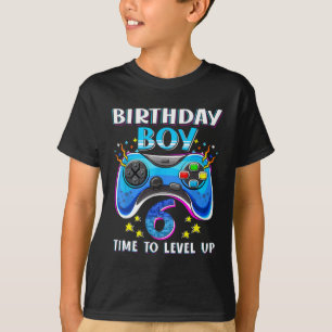 Geburtstagsjunge Zeit für Level Up Gamer Video Gam T-Shirt