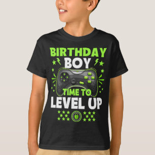Geburtstagsjunge Zeit für Level Up Video Game Gebu T-Shirt