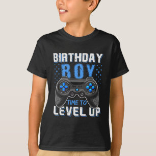 Geburtstagsjunge Zeit für Level-Up-Videospiel T-Shirt
