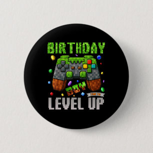 Geburtstagsjunge Zeit, um Pixel-GeburtstagsGamer z Button