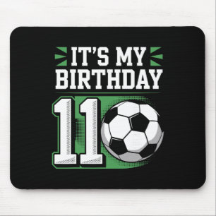 Geburtstagsjungen-Shirts 11 Fußball Es ist mein 11 Mousepad