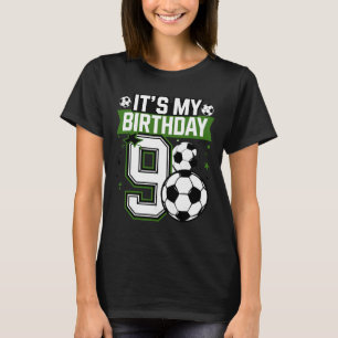 Geburtstagsjungen-Shirts 9 Fußball Es ist mein 9. T-Shirt