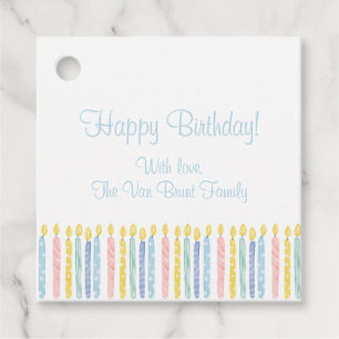 Geburtstagskandle-Geschenk-Tag Geschenkanhänger