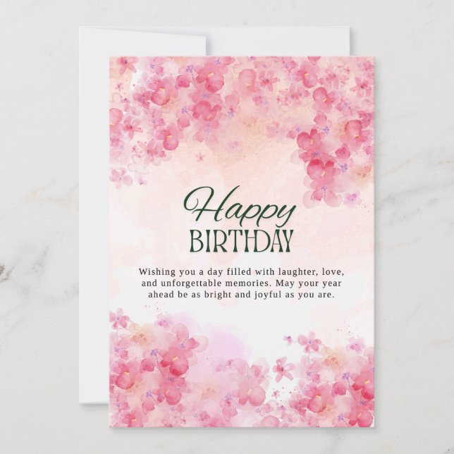 Geburtstagskarte (Vorderseite)