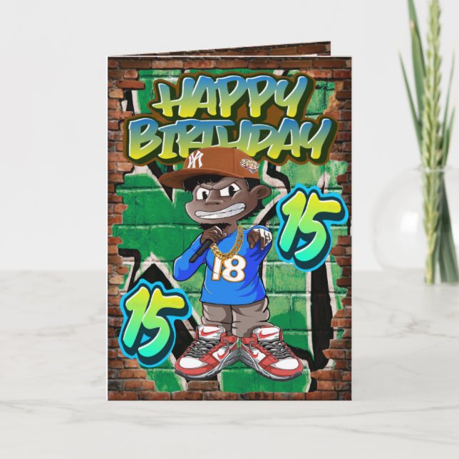 Geburtstagskarte 15 karte (Vorderseite)