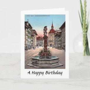 Geburtstagskarte - Bern, Schweiz Karte