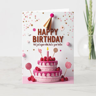 Geburtstagskarte Berry Pink Karte