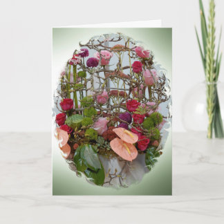 Geburtstagskarte - Blumenarrangements Karte
