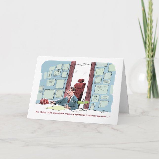 Geburtstagskarte des Ego Wall-Chefs Karte (Vorderseite)