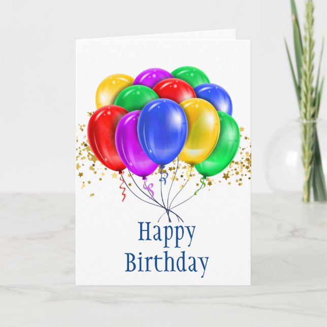 Geburtstagskarte Einladung (Vorderseite)