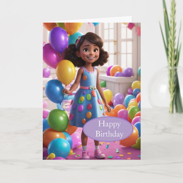 Geburtstagskarte Einladung (Vorderseite)