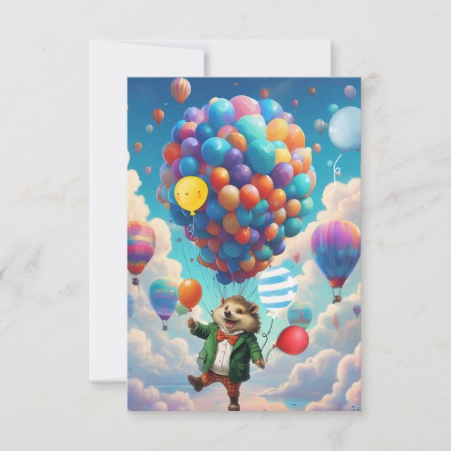 Geburtstagskarte Einladung (Vorderseite)