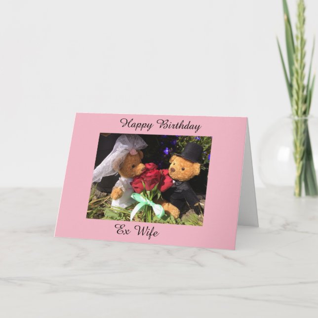 Geburtstagskarte ex Ehefrau Karte (Vorderseite)