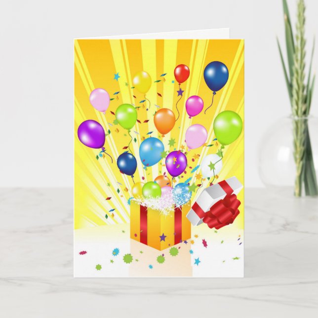 Geburtstagskarte Feiertagskarte (Vorderseite)