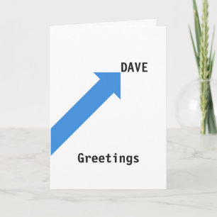 Geburtstagskarte für DAVE Karte