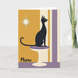 Geburtstagskarte für eine schwarze Katze Karte