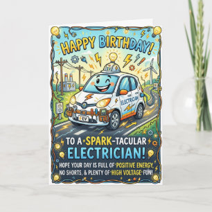Geburtstagskarte für Elektriker Karte