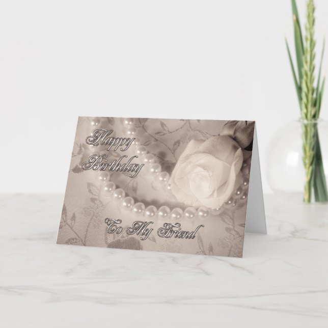 Geburtstagskarte für Freunde Karte (Vorderseite)
