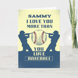 Geburtstagskarte für ihn, Baseballkarte für Jungen Karte