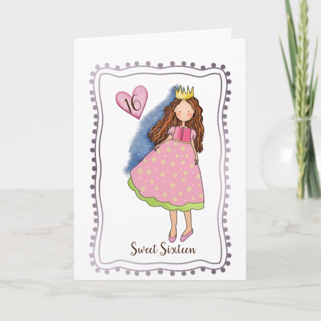 Geburtstagskarte für Mädchen Feiertagskarte (Vorderseite)