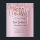 Geburtstagskarte für sie<br><div class="desc">Budget 30. Geburtstag Silber Glitzer Einladung Eine moderne, stilvolle und glamouröse Einladung für ein 30. Geburtstag Party. Eine Rose aus Imitaten, die mit Glitzer verstaubt ist. Personalisieren Sie Ihren Namen und Ihre Party-Daten und fügen Sie diese hinzu. Nummer 30 wird mit einem Schriftart im Ballonstil geschrieben, das vorne und hinten...</div>