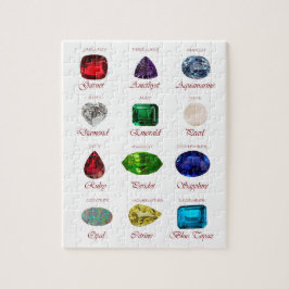 Geburtstagskarte, Gemstones Diagramm, 12 Monate