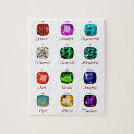Geburtstagskarte, Gemstones Diagramm, 12 Monate