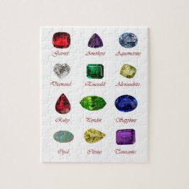 Geburtstagskarte, Gemstones Diagramm, 12 Monate