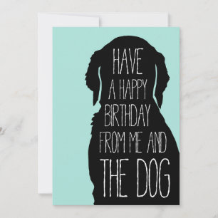 Geburtstagskarte Glücklich Geburtstag von mir und  Karte
