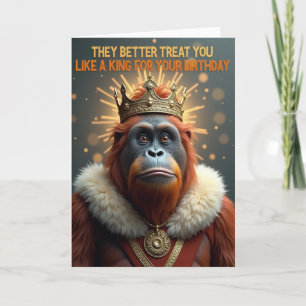 Geburtstagskarte Golden King Karte