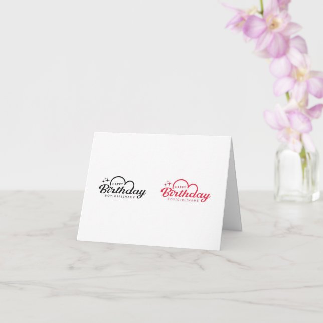 Geburtstagskarte Karte (Orchidee)